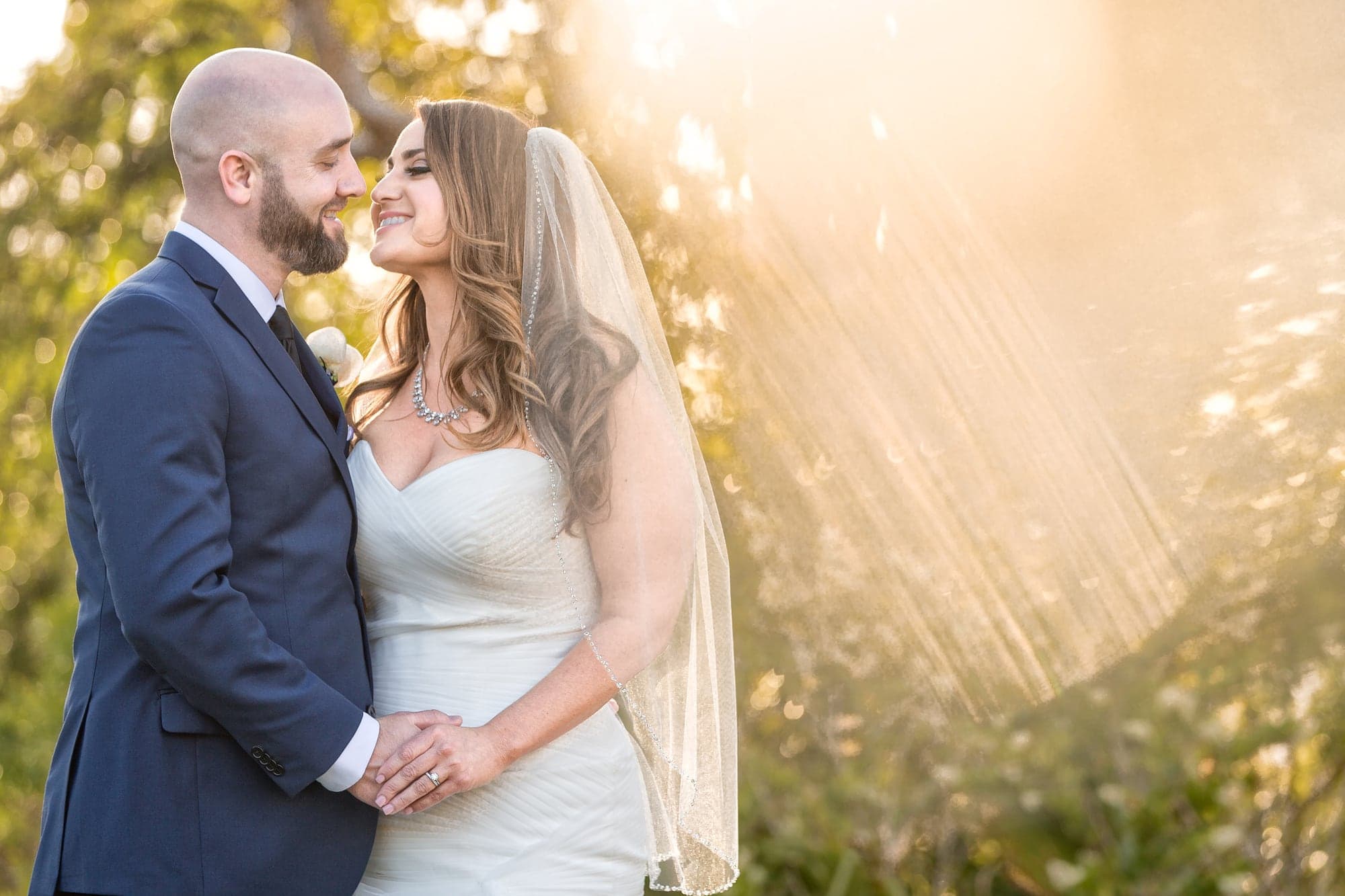 Jaqui and Brandon in warm sunset light at Hummingbird Nest Ranch